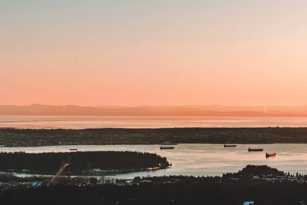 Foto Von Vancouver Blick Vom Auerhuhn Berg North Vancouver Kanada — Stockfoto