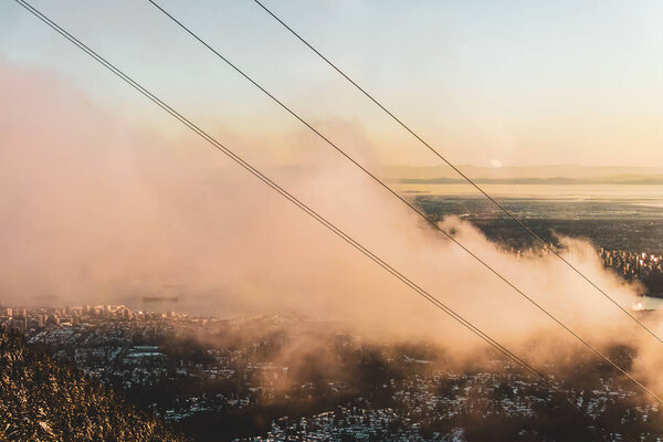 Photo of Vancouver view from Grouse Mountain in North Vancouver, BC, Canada