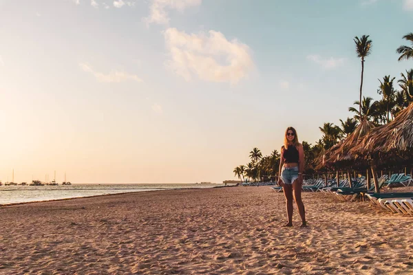 Foto Menina Bavaro Praias Punta Cana República Dominicana — Fotografia de Stock