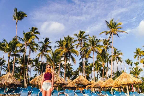 Foto Menina Bavaro Praias Punta Cana República Dominicana — Fotografia de Stock