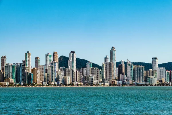 Foto Balneario Camboriu Skyline Santa Catarina Brasil — Fotografia de Stock