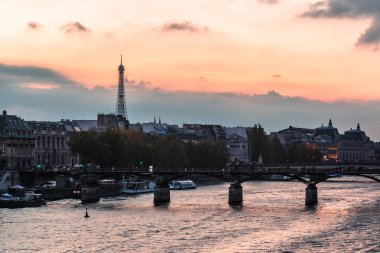Sunset in Paris, France, Europe clipart