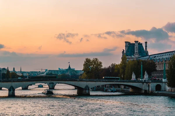 Puesta Sol París Francia Europa — Foto de Stock