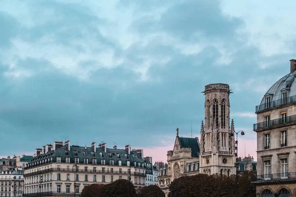 Puesta Sol París Francia Europa — Foto de Stock