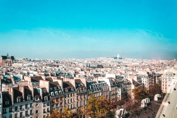 Colorful Parisian Buildings in Paris, France