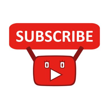 Komik Youtube karikatür için youtube kanalı, izleyiciler hatırlatmak.