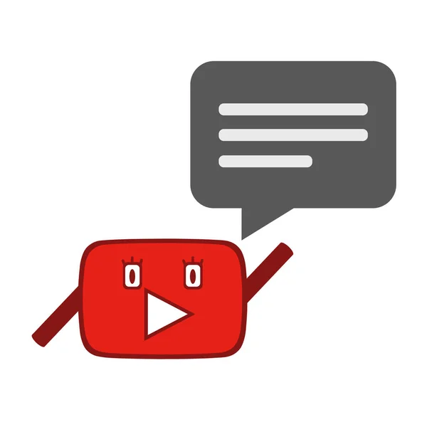 Смешной Youtube Мультфильм Канала Youtube Напомните Своим Зрителям — стоковый вектор