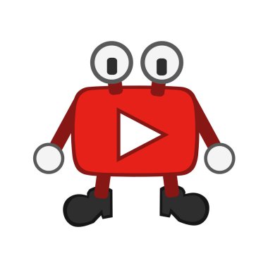 Komik Youtube karikatür için youtube kanalı, izleyiciler hatırlatmak.