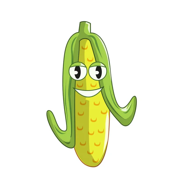 Cartoon Cute Vegetable Vector Everyone Fresh Healthy Food — Stock Vector
