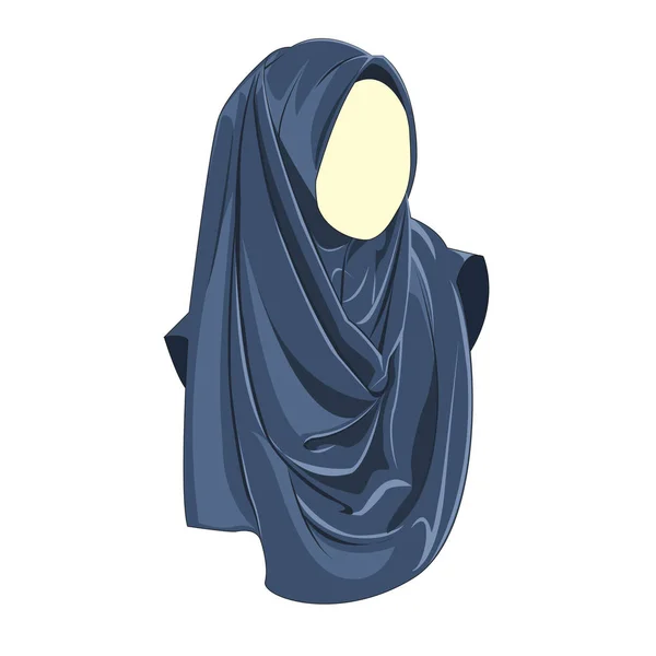 Hijab Muslimah Vektor Hijab Mode — Stock vektor