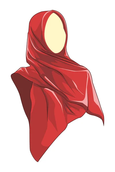 Frumoase Femei Musulmane Purta Hijab Moda Femei Musulmane Femei Arabe — Vector de stoc