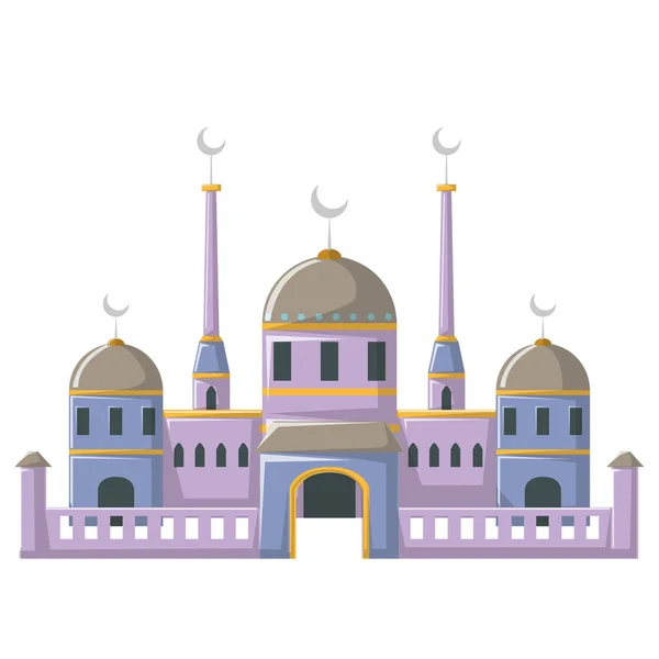 Bâtiment Mosquée Est Maison Des Musulmans Les Célébrations Jour Les — Image vectorielle