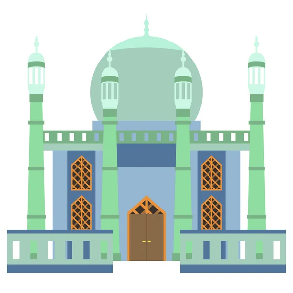 Bâtiment Mosquée Est Maison Des Musulmans Les Célébrations Jour Les — Image vectorielle