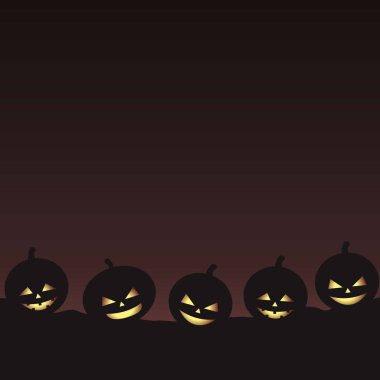 Mutlu Cadılar Bayramı günü, karanlıkta canavar