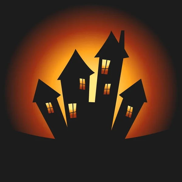 Счастливый Хэллоуин Монстр Темноте — стоковый вектор