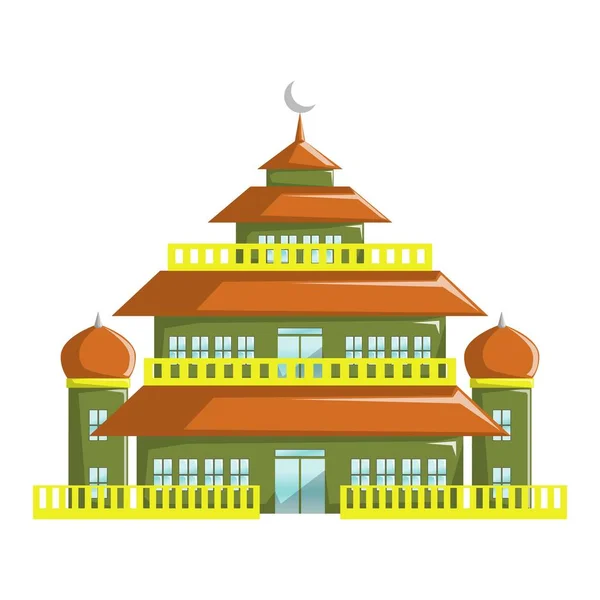 Cami Binası Müslümanların Evidir Gün Kutlamaları Tartışmalar Dini Çalışmalar Dersler — Stok Vektör