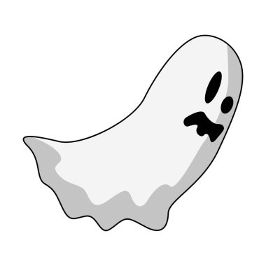 Karikatür korkunç hayalet İllüstrasyon, Sevimli hayalet karikatür, 