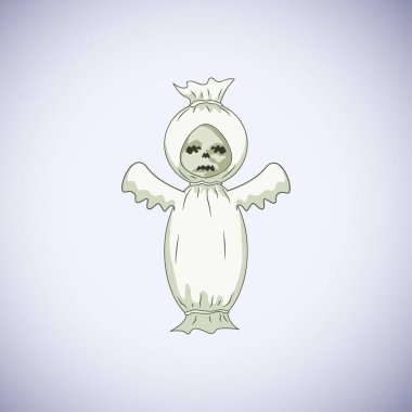 Beyaz Hayalet Çizgi Film Karakteri Mutlu Cadılar Bayramı