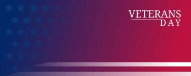 Mavi Kırmızı ve Beyaz Renkli Gaziler için Bayrak Şablonu