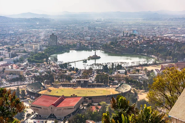 Vista Ciudad Antananarivo Capital Madagascar Tanarivo Una Ciudad Millones Madagascarianos — Foto de Stock