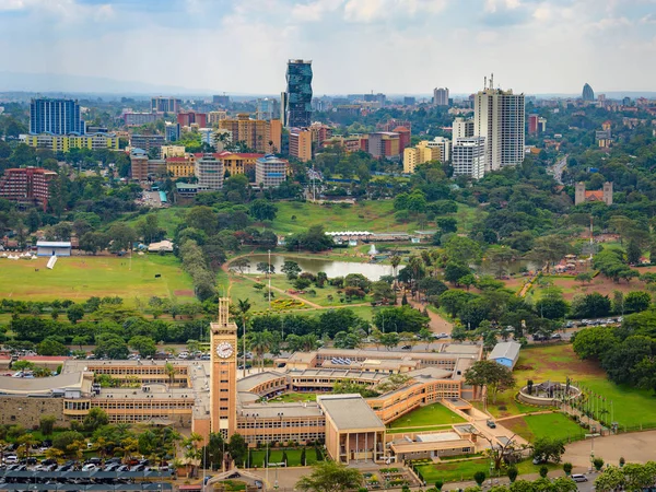 Ciudad Nairobi Skyline Paisaje Urbano Nairobi Kenia África Oriental Capital — Foto de Stock