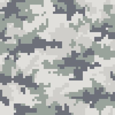 Dijital kamuflaj deseni, sorunsuz camo doku. Soyut pixelated askeri tarzı arka plan. Mozaik vektör çizim düzenlemek kolay