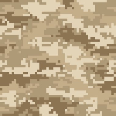 Dijital kamuflaj deseni, sorunsuz camo doku. Soyut pixelated askeri tarzı arka plan. Mozaik vektör çizim düzenlemek kolay