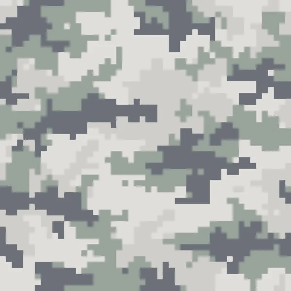 Digitala Kamouflagemönster Sömlös Camo Textur Abstrakta Pixelated Militär Stil Bakgrund — Stock vektor