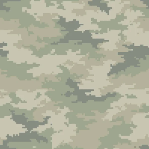 Digitala Kamouflagemönster Sömlös Camo Textur Abstrakta Pixelated Militär Stil Bakgrund — Stock vektor