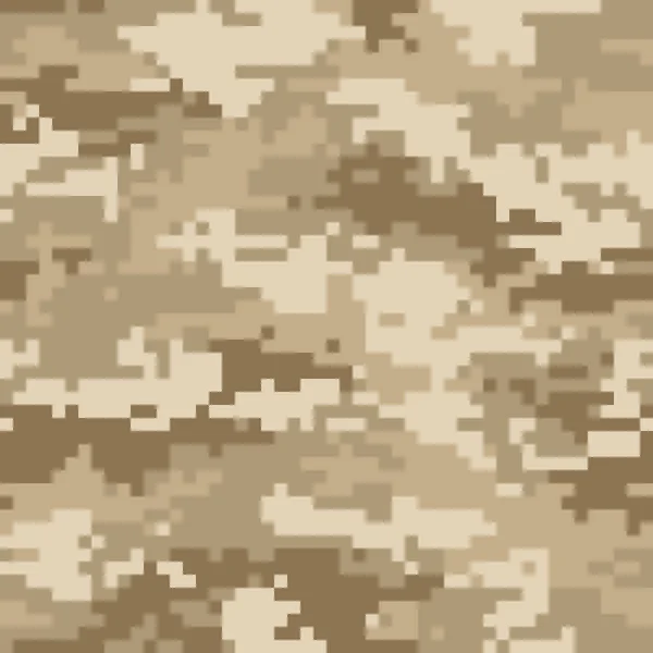 デジタル カモフラージュ柄 迷彩柄のシームレスなテクスチャ ピクセル化された軍事スタイルの背景を抽象化します 簡単にモザイクのベクトル図を編集するには — ストックベクタ