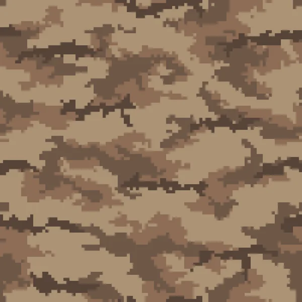 Digitala Kamouflagemönster Sömlös Camo Textur Abstrakta Pixelated Militär Stil Bakgrund — Stock vektor