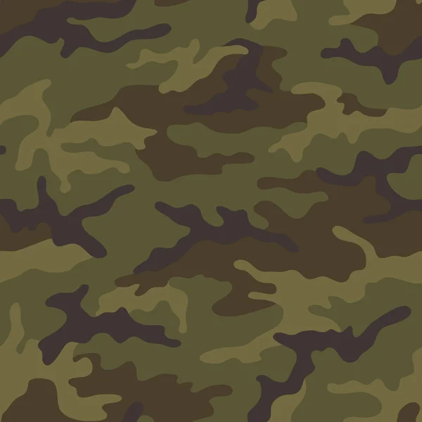 Modèle Camouflage Sans Couture Texture Kaki Illustration Vectorielle Fond Imprimé — Image vectorielle