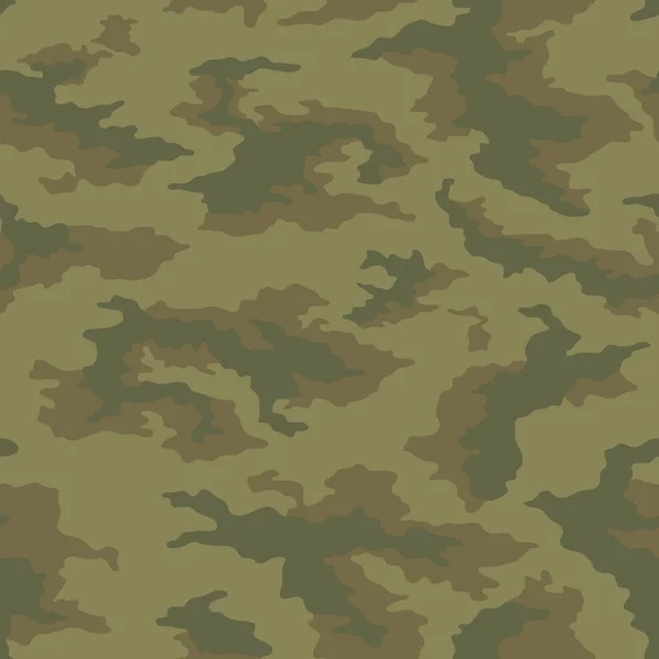 Modèle Camouflage Sans Couture Texture Kaki Illustration Vectorielle Fond Imprimé — Image vectorielle