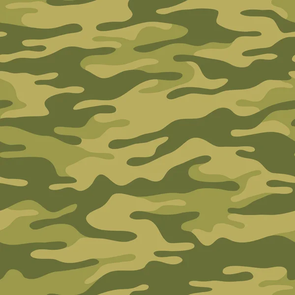 Bezproblémové Maskování Khaki Textura Vektorová Ilustrace Kamufláž Pozadí Abstraktní Vojenský — Stockový vektor