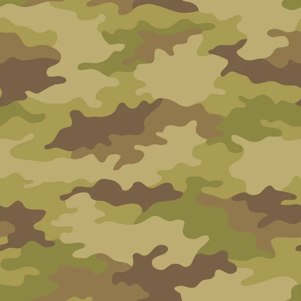 Padrão Camuflagem Sem Costura Textura Cáqui Ilustração Vetorial Camo Fundo —  Vetores de Stock