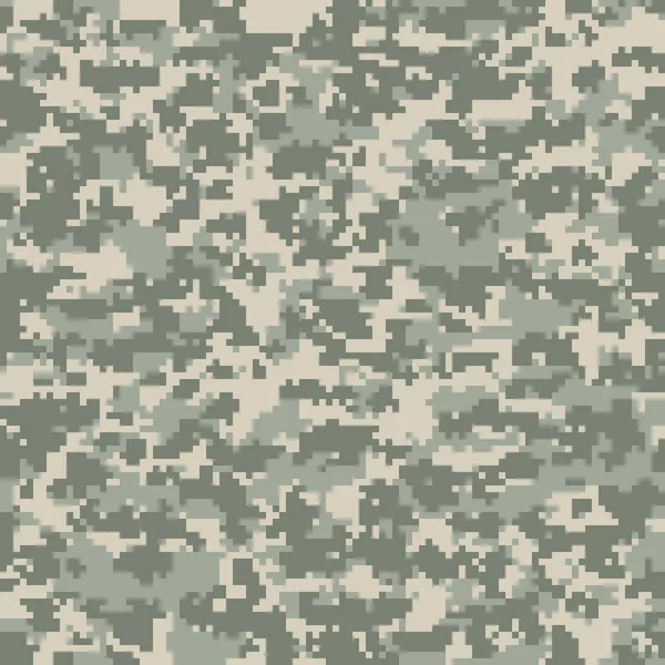 Digitala Kamouflagemönster Sömlös Camo Textur Abstrakta Pixelated Militär Stil Bakgrund — Stock vektor