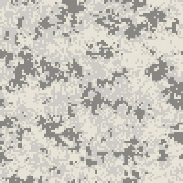 デジタル カモフラージュ柄 迷彩柄のシームレスなテクスチャ ピクセル化された軍事スタイルの背景を抽象化します 簡単にモザイクのベクトル図を編集するには — ストックベクタ