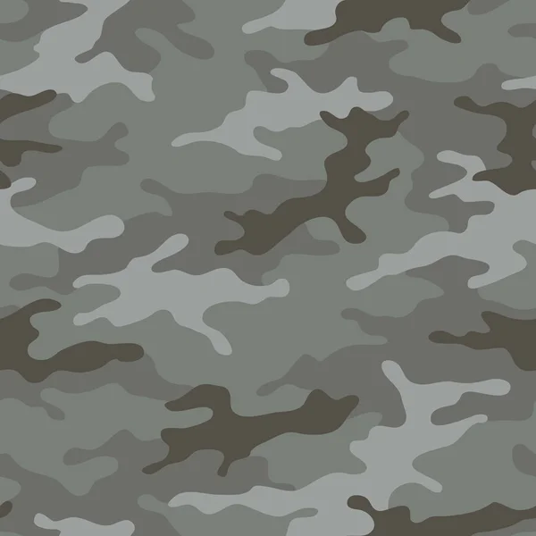 Sömlöst Kamouflagemönster Khaki Textur Vektor Illustration Camo Tryck Bakgrund Abstrakt — Stock vektor