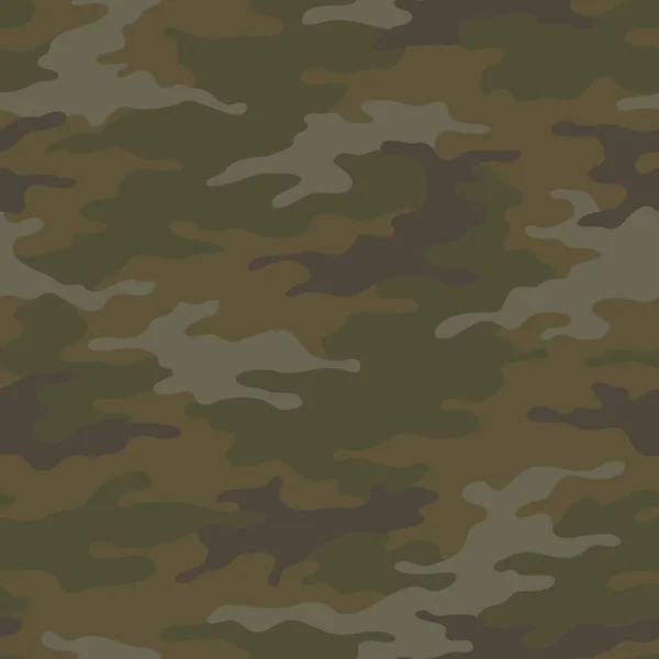 Padrão Camuflagem Sem Costura Textura Cáqui Ilustração Vetorial Camo Fundo —  Vetores de Stock