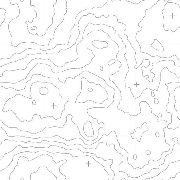 Map of heights seamless pattern. Contour topographic maps, relief text By  Tartila