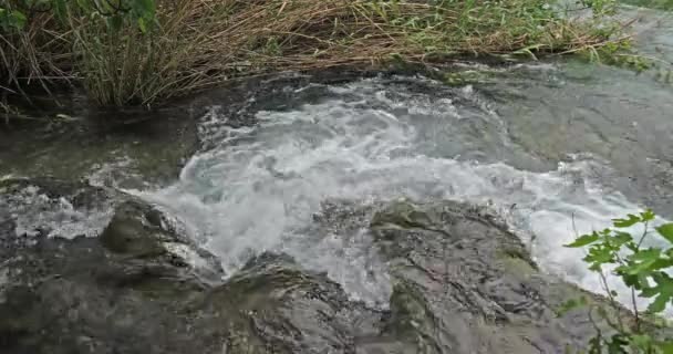 Cascata Skradins Skradinski Buk Parco Naturale Krka Vicino Sibenik Damaltia — Video Stock