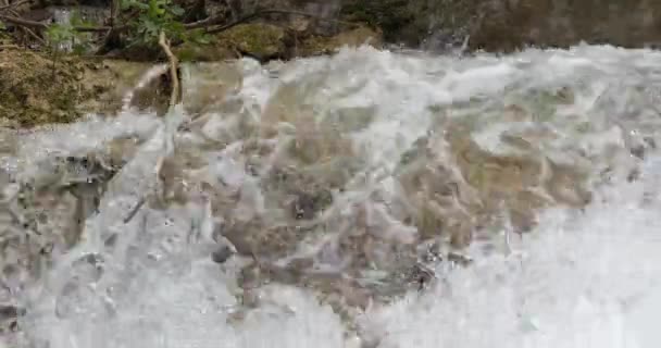 Skradins Waterfall Skradinski Buk Krka Natural Park Perto Sibenik Damaltia — Vídeo de Stock