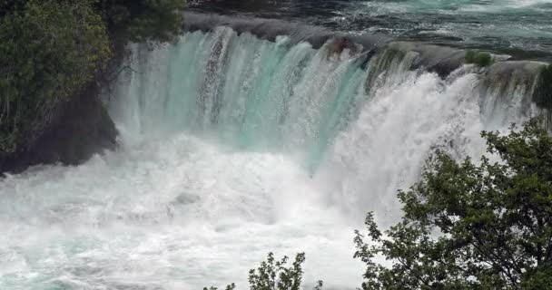 Skradins Wasserfall Skradinski Buk Krka Naturpark Der Nähe Von Sibenik — Stockvideo