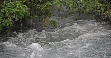 Skradins Şelalesi, Skradinski Buk, Krka Doğal Parkı, Hırvatistan 'ın Damaltia kentinde Sibenik yakınlarında