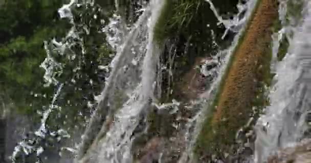 Cascata Skradins Skradinski Buk Parco Naturale Krka Vicino Sibenik Damaltia — Video Stock