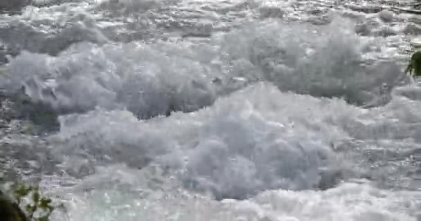 Rog Waterfall Roski Slap Krka Naturpark Nära Sibenik Damaltia Kroatien — Stockvideo