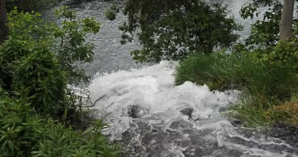 Cascata Skradins Skradinski Buk Parco Naturale Krka Vicino Sibenik Damaltia — Video Stock