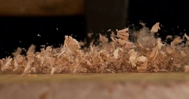 Trabalho Carpinteiro Com Madeira — Vídeo de Stock