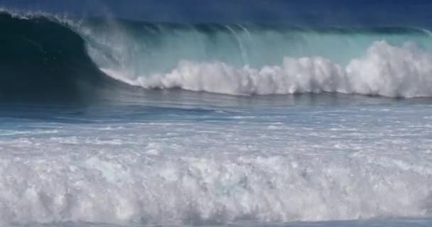 Vagues Fortes Dans Mer Orageuse — Video