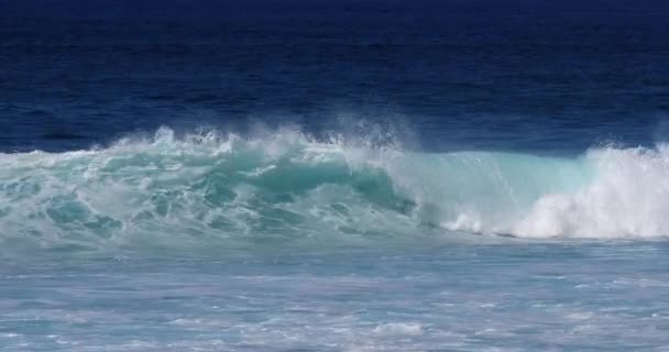 vagues fortes dans la mer orageuse  